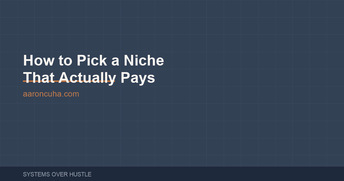 How to Pick a Coaching Niche That Actually Pays