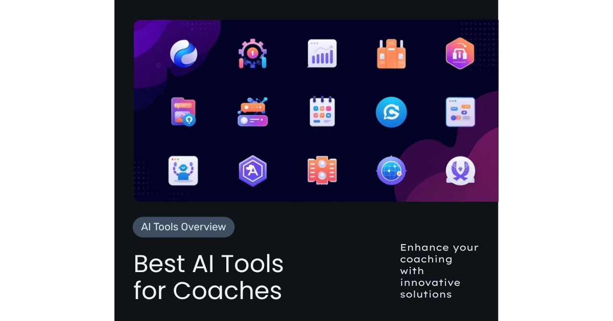 AI tools stack for coaches showing six automation categories saving 20 hours per week