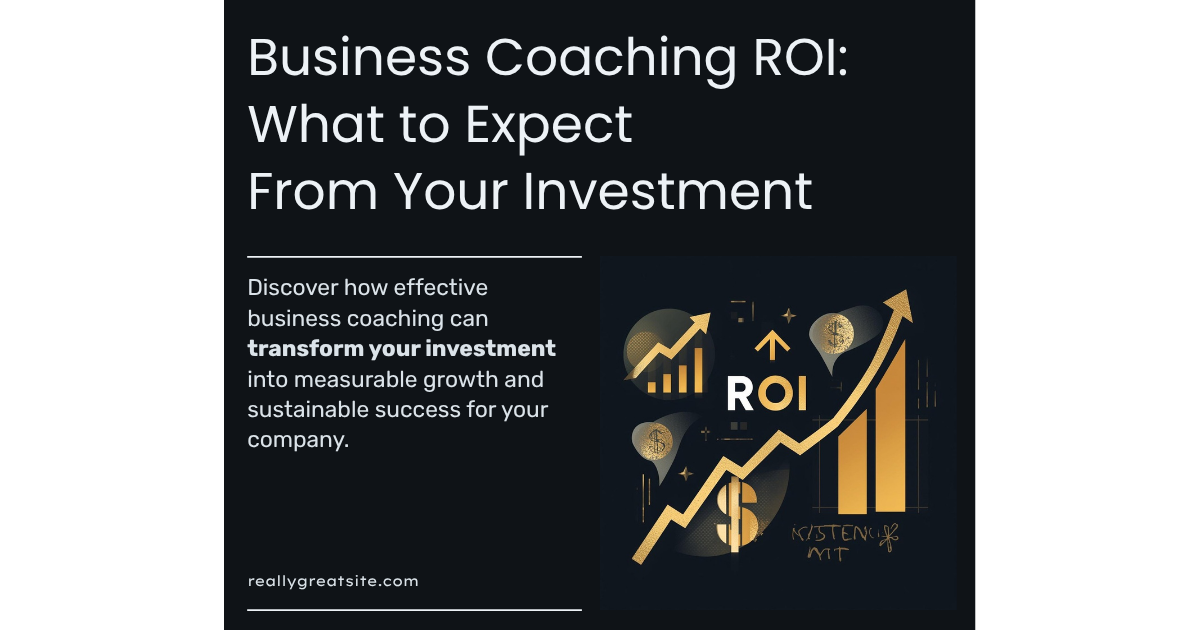 ROI balance scale showing coaching investment versus business returns