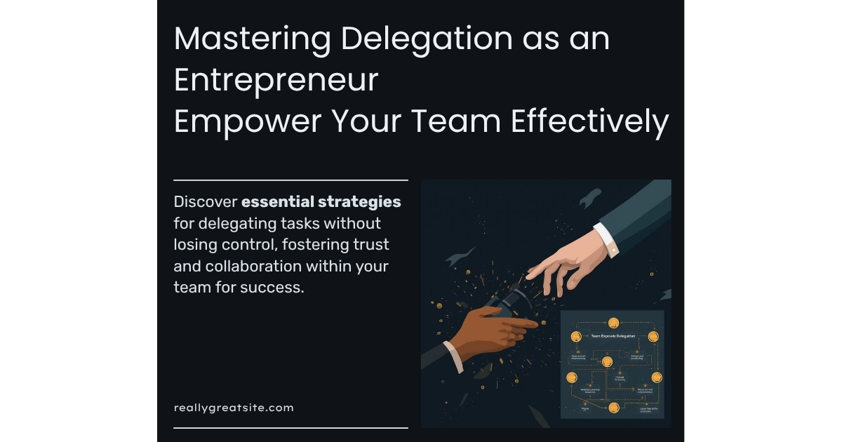 Delegation framework showing tasks distributed to four team areas