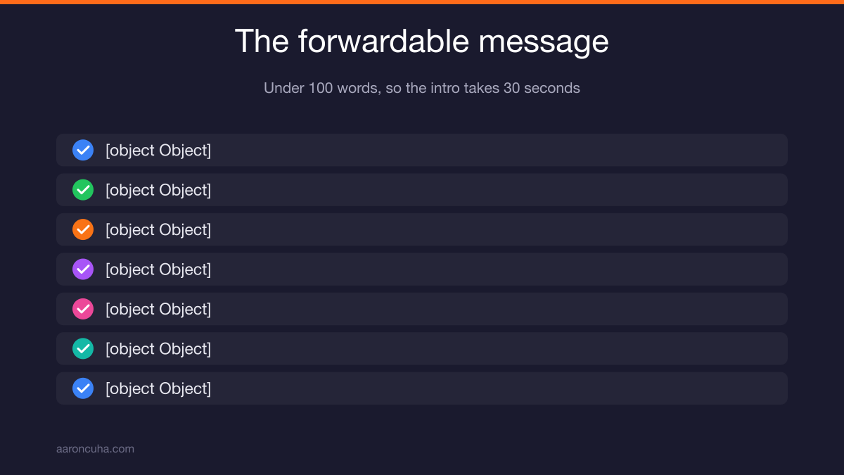Forwardable referral email template that makes client introductions effortless