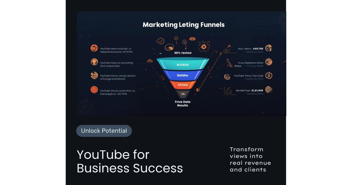 Lead generation funnel converting YouTube views to clients and revenue
