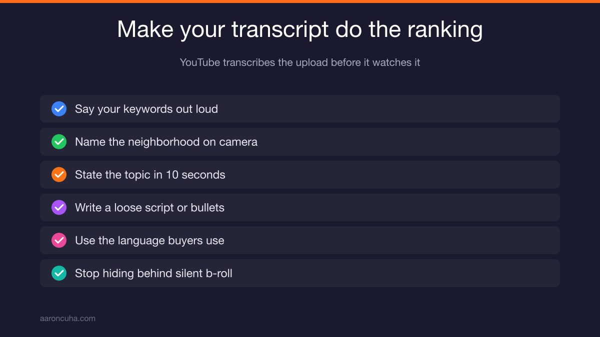 Gemini AI transcribing a YouTube video to rank it by spoken keywords