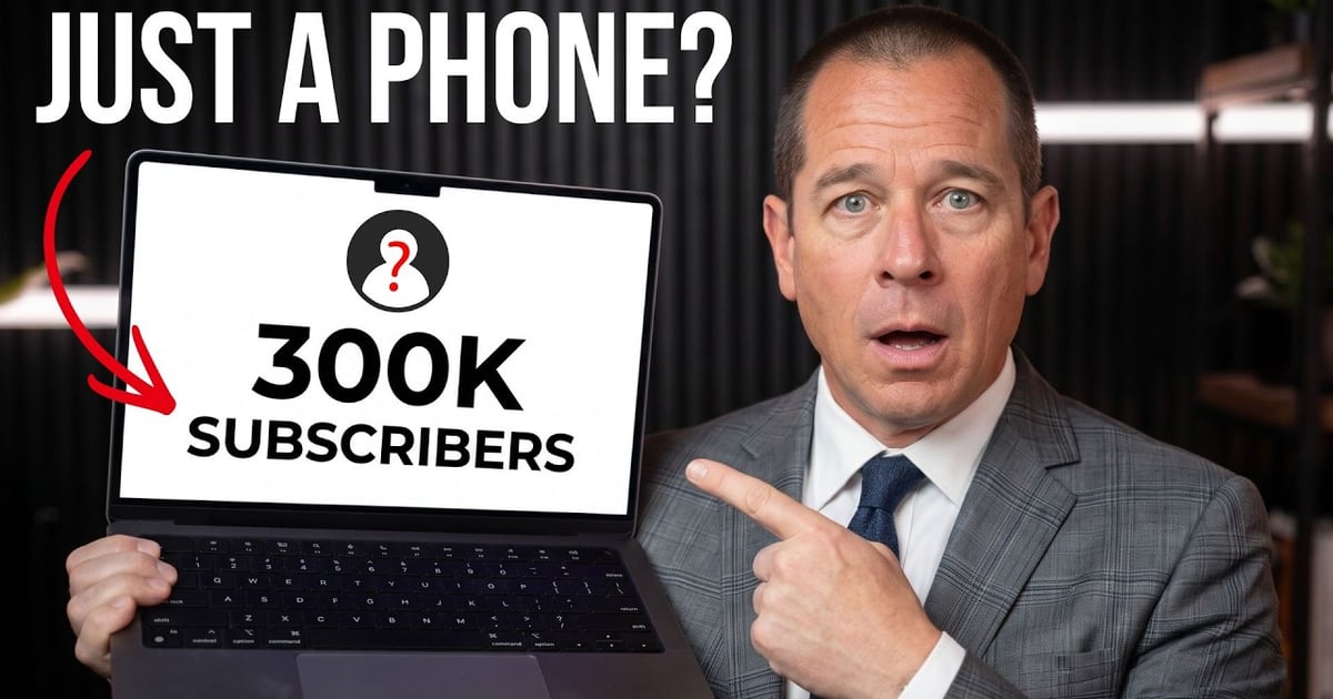 YouTube SEO for realtors shown as a real estate agent filming a home tour on a phone